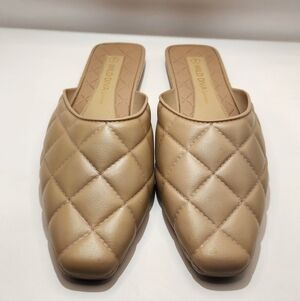 Wild Diva Quilted Beige Mules